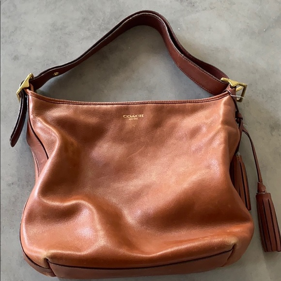 Coach shoulder bag with tassel (authentic) - Picture 3 of 10